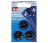 Prym Druckknöpfe Schwarz 21mm 3 Stk