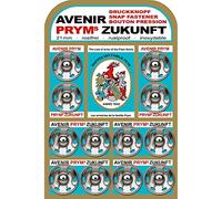 Prym Annäh-Druckknöpfe (21 mm/ silberfarbig/ 12 St.)