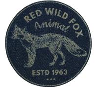 Prym Applikation Jeans Fuchs rund dunkelblau