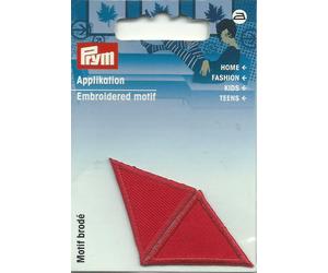 Prym - Applikationen - Patches - zum Aufbügeln - 2 Dreiecke rot