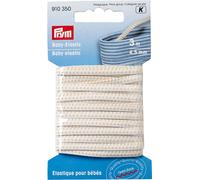 PRYM Baby-Elastic 4,5mm, weiß, 3m, 52 % ED 48 PES, Bänder & Borten, Elastische Bänder