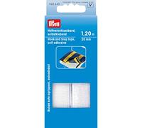 Prym Klettband, selbstklebend, 1,2 m, 20 mm Weiß