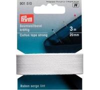Prym 901510 Baumwollband kräftig 20 mm weiß, 100% CO