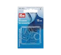 Prym BH-Zubehör Sortiment, 10-teilig – 12 mm, Kunststoff, transparent – Einheitsgröße