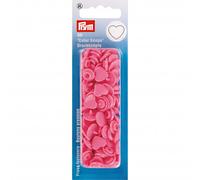 Prym Color Snaps Druckknöpfe Kunststoff Herz Pink - 30 Stk