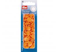 Prym Color Snaps Druckknöpfe Kunststoff Rund Orange 12,4mm - 30 Stk