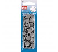 Prym Color Snaps Druckknöpfe Kunststoff Rund Silbergrau 12,4mm - 30 Stk
