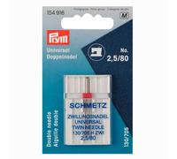 Prym Doppel-Nähmaschinennadel 130/705 2,5mm Standard Nr.80
