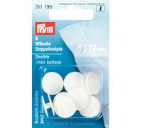 Lingerie Double Plastic Buttons - 24'' 15 mm, Polyester