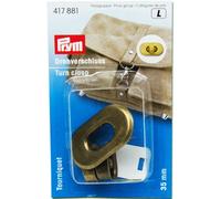 Prym Drehverschluss für Taschen (35 x 20 mm/ altmessing/ 1 St.)
