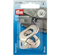 Prym Drehverschluss 35 x 20 mm silberfarbig 1 Stück 417880