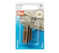 Prym Drehverschluß für Taschen - 35x17mm, altmessing gebürstet