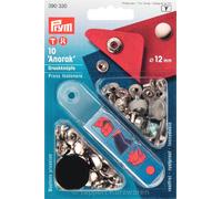 Prym Druckknöpfe Anorak (12 mm/ schwarz/ 10 St./ inkl. Werkzeug)