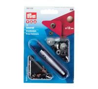 Prym Nähfrei-Druckknopf Anorak MS 12 mm altkupfer, 10 Stück inkl. Werkzeug