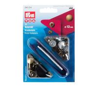 Prym Druckknöpfe Anorak (12 mm/ altmessing/ 10 St./ inkl. Werkzeug)