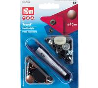 Prym Druckknöpfe Anorak (15 mm/ altkupfer/ 10 St./ inkl. Werkzeug)