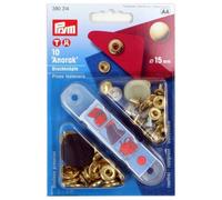 Prym - NF-Druckknopf Anorak MS 15 mm gold 390314