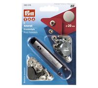 Prym Druckknöpfe Anorak (20 mm/ alteisen/ 6 St./ inkl. Werkzeug)