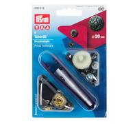 Prym Druckknöpfe Anorak Dessin Fusion (20 mm/ altsilber/ 6 St./ inkl.Werkzeug)