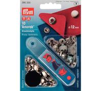 Prym Druckknöpfe Anorak silber 12mm 10 Stück