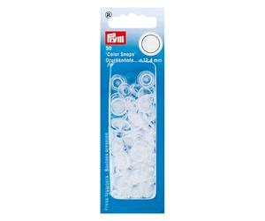 Prym Druckknöpfe Color Snaps (12,4 mm/ transparent/ glänzend/ 30 St.)