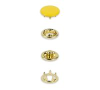Prym 390774 Druckknöpfe Jersey, 12 mm, gelb, kompatibel mit dem Vario Creative Tool