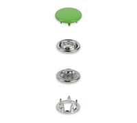 Prym Druckknöpfe Jersey 390775, 12 mm hellgrün, kompatibel mit Vario Creative Tool, 20 St.