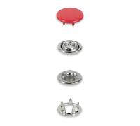 Prym 390772 Druckknöpfe Jersey, 12 mm, rot, kompatibel mit dem Vario Creative Tool