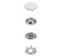 Prym 390770 Druckknöpfe Jersey, 12 mm, weiß, kompatibel mit dem Vario Creative Tool