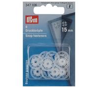 Prym Druckknöpfe Kunststoff (15 mm/ transparent/ 6 St.)