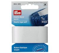 Prym Elastic-Band 955385 weich 30 mm weiß 57% PES/43% ED 1 m