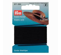 Prym Elastic Kordel Gummi schwarz 1,5mm 3m