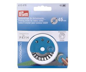 Prym Ersatzklinge Zackenklinge für Prym ergonomics Rollschneider 610478 (45 mm)