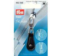 Prym 482356 Fashion-Zipper Lederimitat rund schwarz