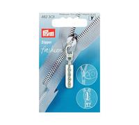 Prym Fashion-Zipper Strass (44 x 7,25 mm/ silberfarbig matt/ 4 Steinchen)