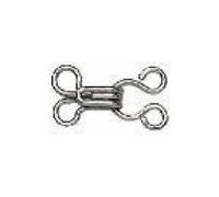 Prym Federhaken und Augen Nr. 1 silberfarbig 1000 St