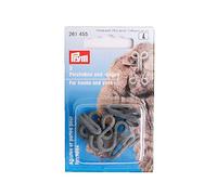 Prym Fell Haken und verdeckt Augen, 3 Stück, grau