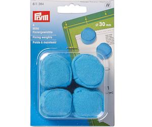 Prym Fixiergewichte MINI (4 x 100 g/ Ø 30 mm/ blau)