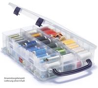 Garnrollenbox (2 - 48 Fächer für handelsübliche Garnrollen/ 38 x 26 x 8 cm)
