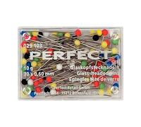 Prym Glaskopfnadeln 0,60 x 30 mm silberfarbig bunt 10 g