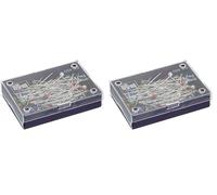 Prym Glass Headed Nadeln, Metal, Multicolor, 30 mm x 0,60 mm Größe, Bunt (Packung mit 2)