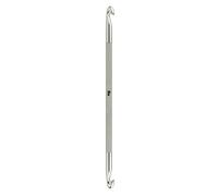 Prym Häkelnadeln doppelseitig 25 cm 12,00 mm Tunesische Häkelnadel, Aluminium, grau, 12,0 mm, 195264-1