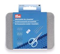 Prym Häkelzubehör Set Essentials, Häkelset mit Reihenzähler, Maschenmarkierern, Wollnadeln & Schere, Zubehör für Häkeln, Amigurumi, Granny Squares und Häkelprojekte