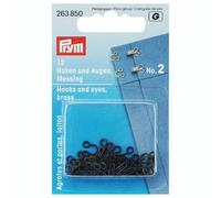 Prym Haken und Augen No. 2 (schwarz/ 12 St.)