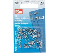 Prym Haken und Augen No. 2 (silberfarbig/ 12 St.)