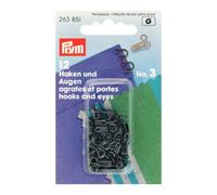 Prym Haken und Augen No. 3 (schwarz/ 12 St.)