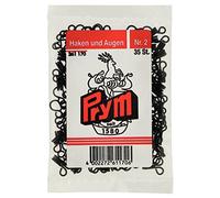 Prym Haken und Ösen Baustahl 2 Schwarz