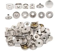 PRYM Hakenverschluss ohne Nähen, mit Kappe, Befestigung und Reparatur für Röcke, Jeans, Hosen und Kleider, Nähen, DIY, Kunst und Handwerk, 12,5 mm, 50 Stück