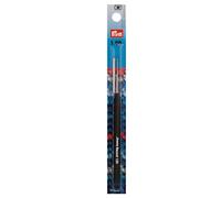 Prym 175623 Häkelnadeln Record Soft-Griff 1,00 mm silberfarbig Garn-Häkelnadel, Stahl, 1 mm