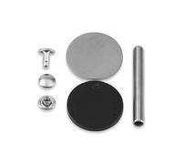 Prym Hohlnieten Klemmbereich 3-4 mm aus Messing, silberfarbig, 25 Stück